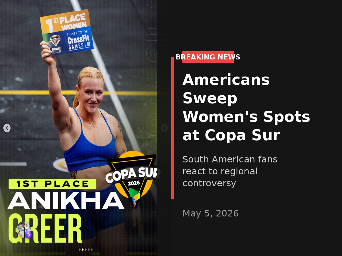 American Athletes Sweep Women's Spots at Copa Sur, Sparking Regional Controversy