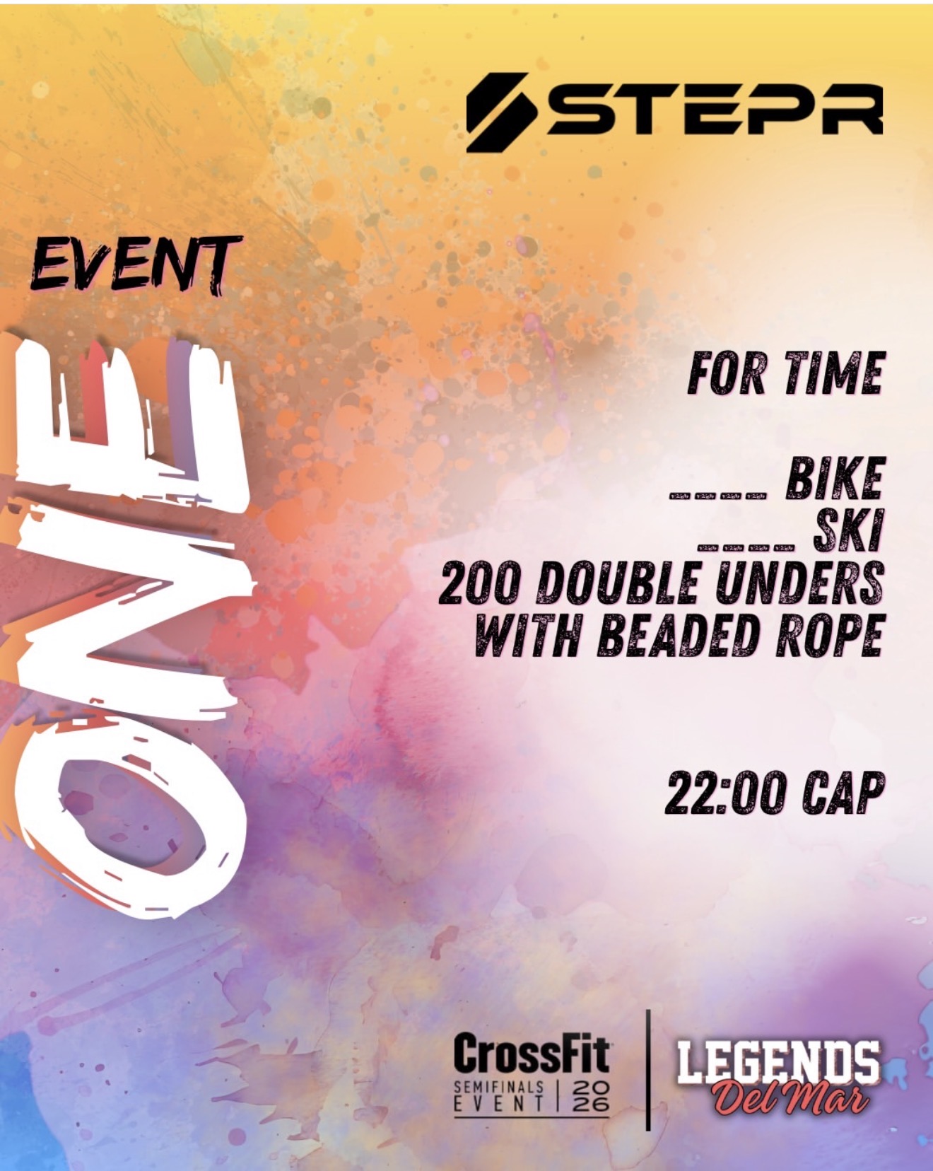 Del Mar Legends Event 1 workout card