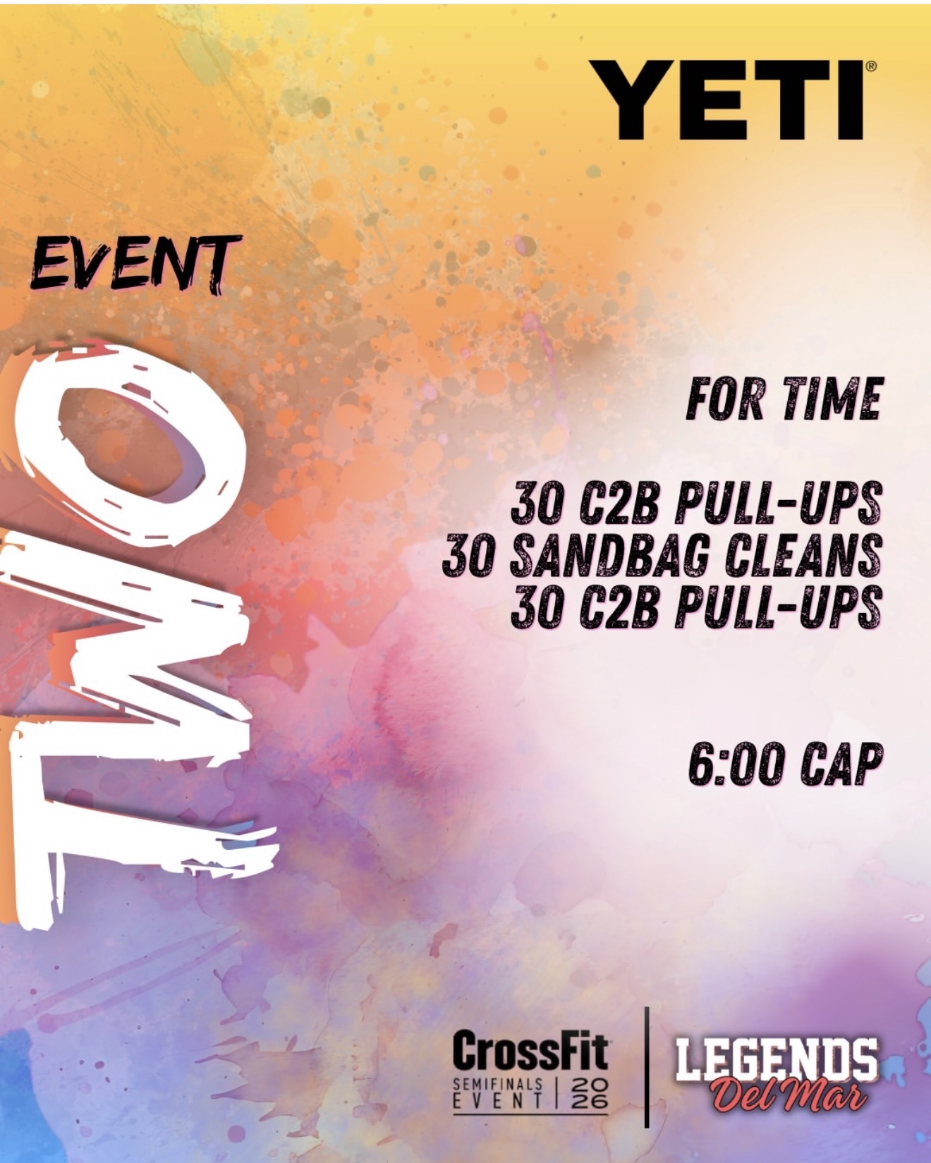 Del Mar Legends Event 2 workout card